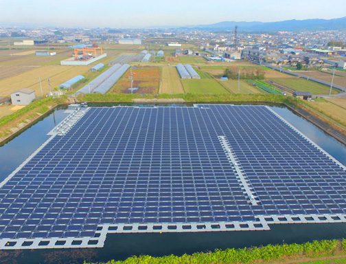 100KW drijvende installatie zonnestelsel in Japan