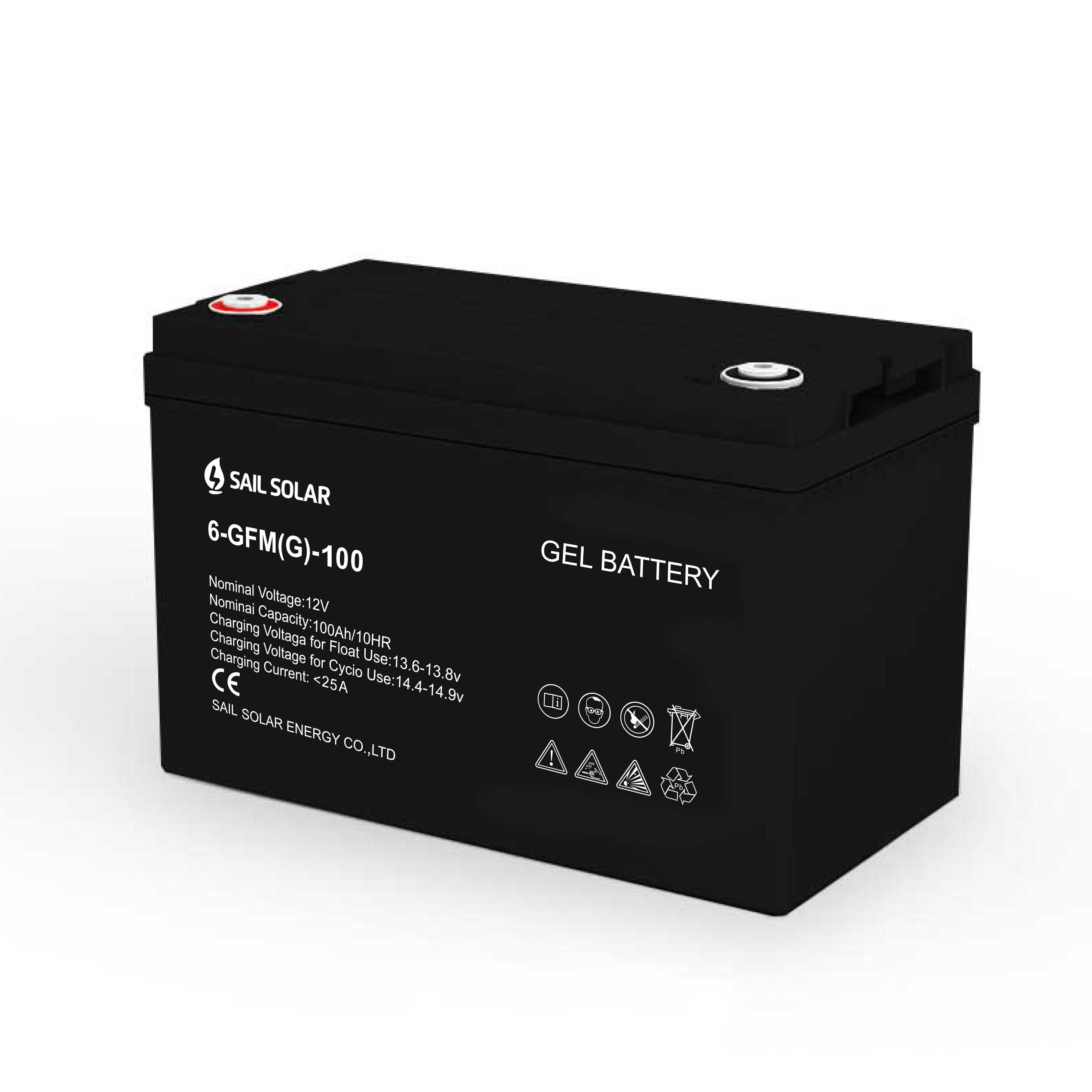 100ah gel solar battery