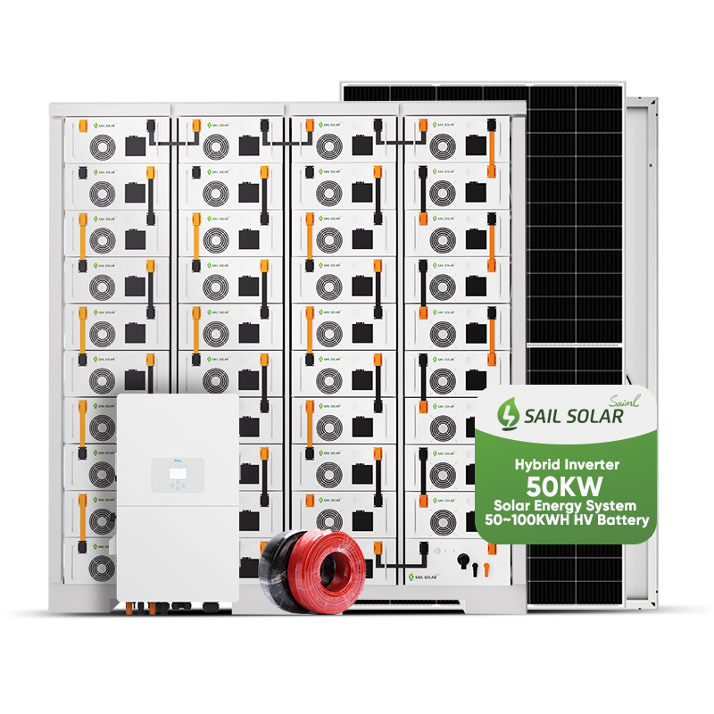 Voor winkelcentra ondersteunt het 50 kW on/off-grid-zonnestelsel een parallelle verbinding