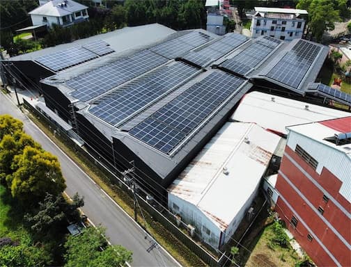 320KW zonne-energiesysteem in fabriek in Georgia